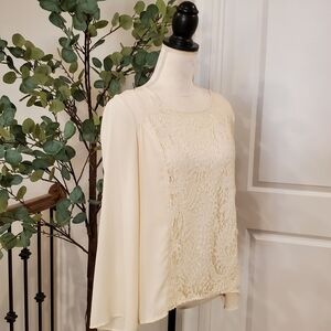 I.N. Studio Elegant Cream Blouse